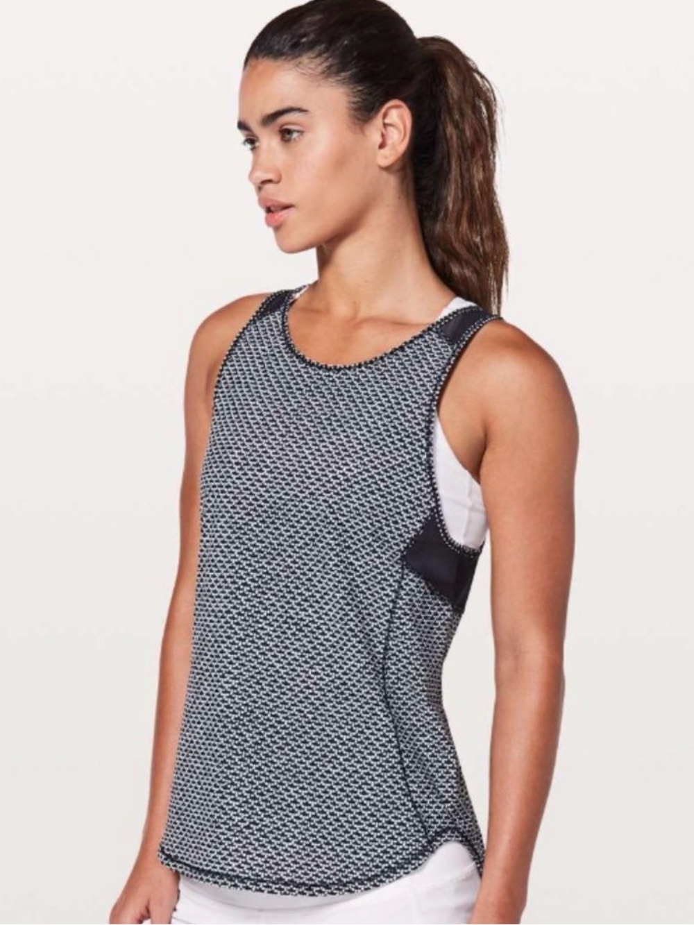 lululemon athletica Sculpt Tank II Monochromatic Black Womens 10